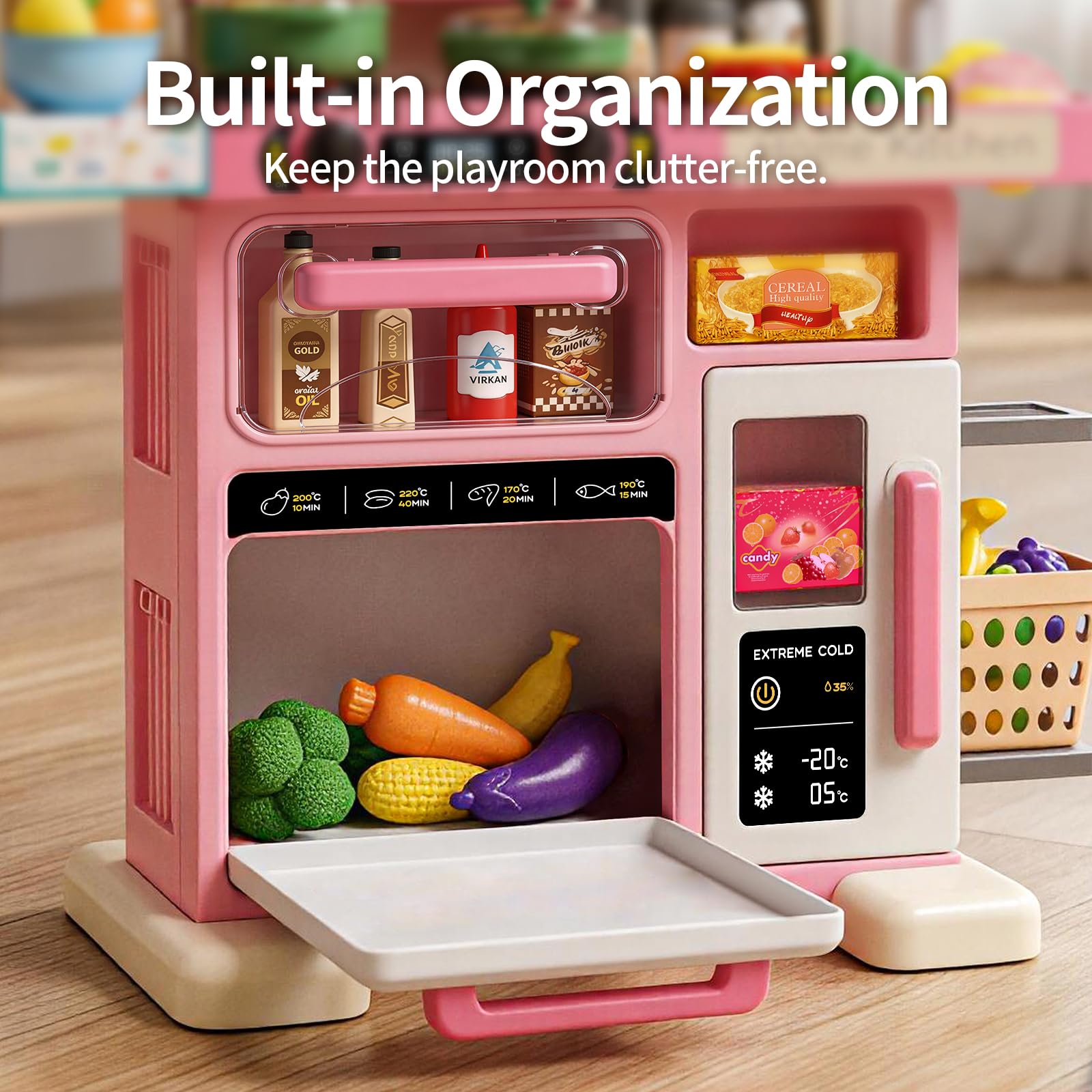 Lksixu Jouets pour Tout-Petits Jouets Éducatifs pour Bébé Mini Cuisine Ensemble de Jeu Jouet 33 Pcs Cuisine de Jeu avec Vapeur et Lumières Réalistes Jeu de Rôle Aliments Factices et Ensemble de Lksixu Jouets pour Tout-Petits Jouets Éducatifs pour Bébé Mini Cuisine Ensemble de Jeu Jouet 33 Pcs Cuisine de Jeu avec Vapeur et Lumières Réalistes Jeu de Rôle Aliments Factices et Ensemble de