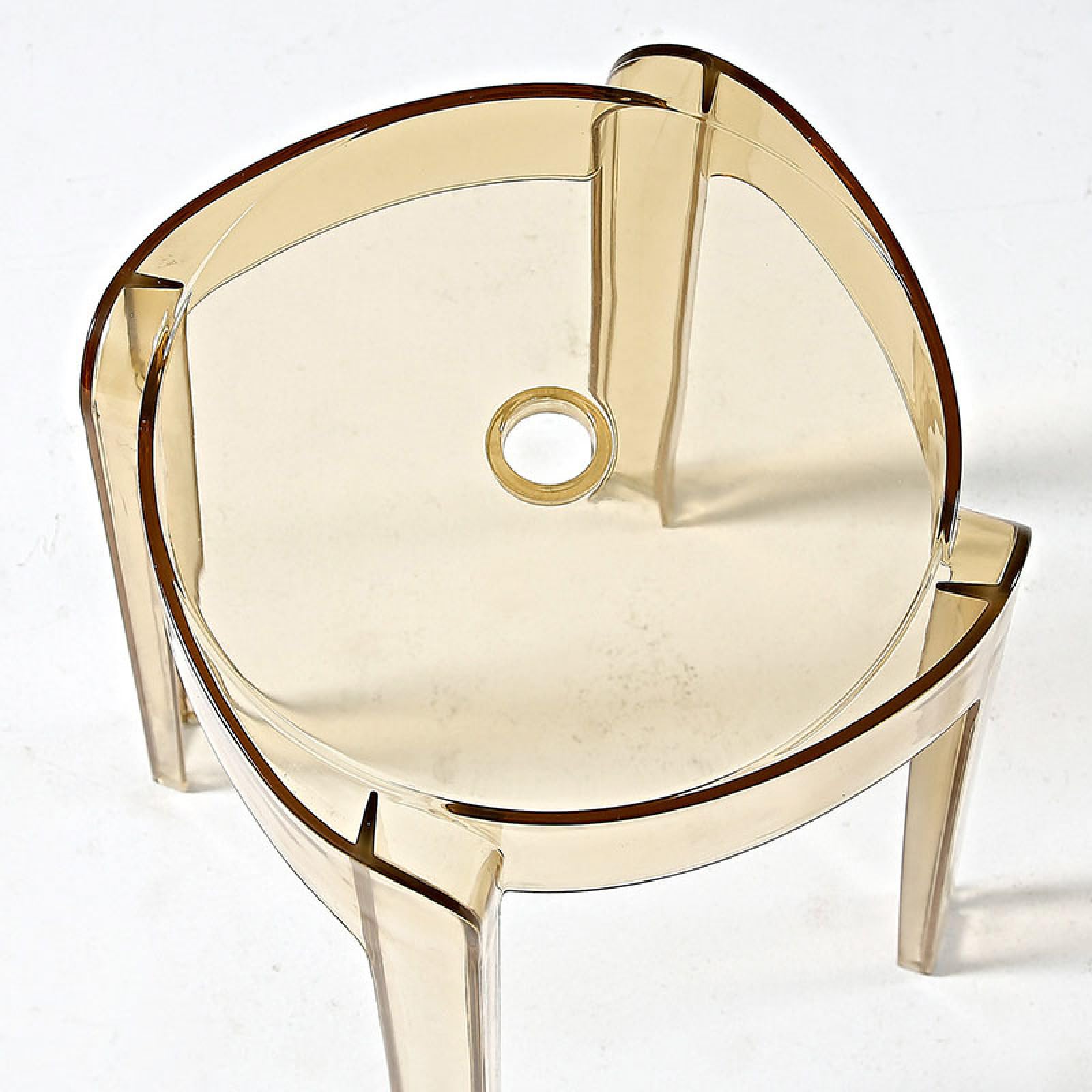Sgabello da doccia in acrilico trasparente, design robusto, impilabile, sedia impermeabile per bagno, cucina, camera da letto