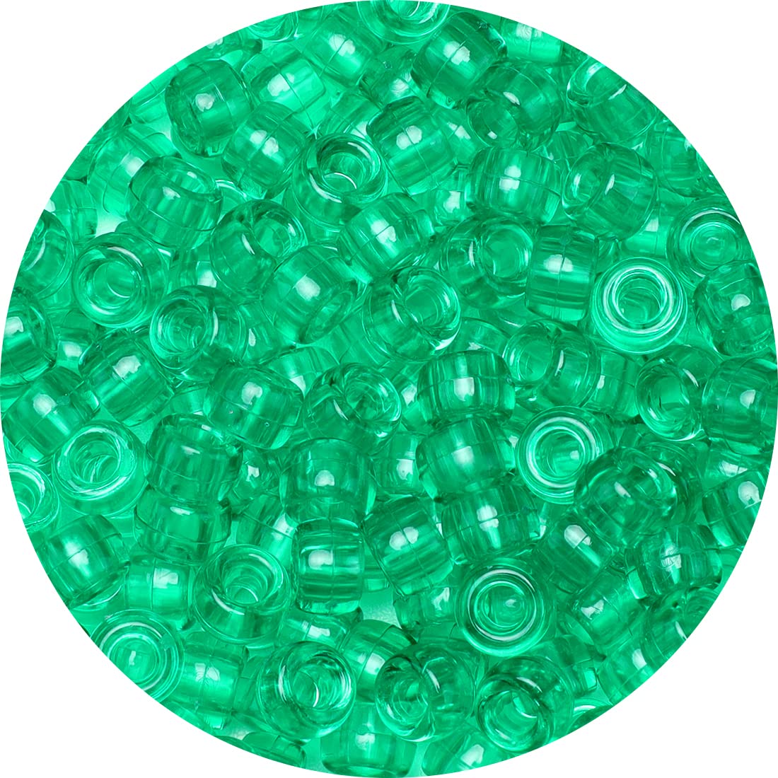 Eppingwin Beads and Bead assortments (1000 Pony Beads-Green Transparent)…, 6mm