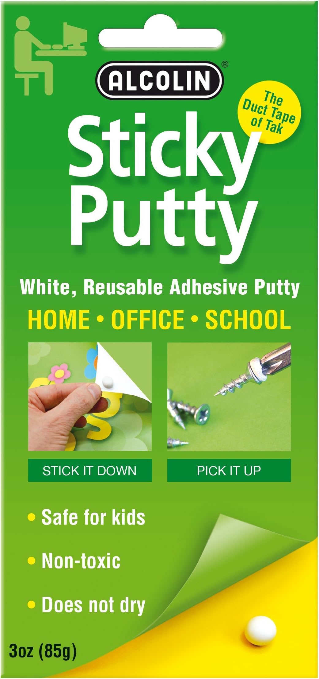 STICKY PUTTY SCHOOL Reusable Adhesive, 24 Count by STICKY PUTTY SCHOOL