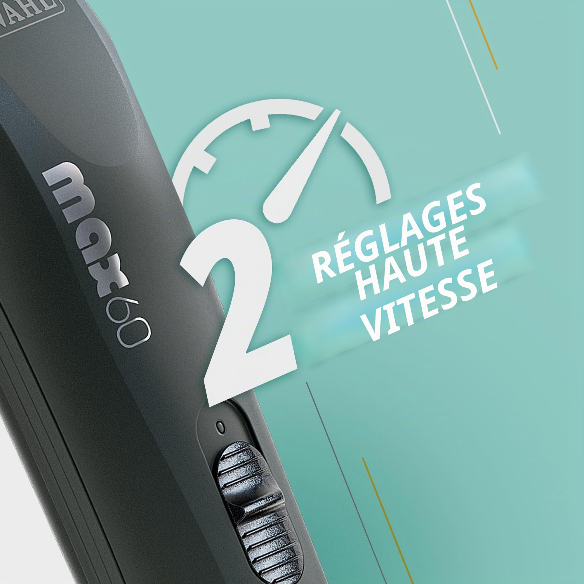 Max 60 Outil de toilettage professionnel pour animaux de compagnie – Tondeuse pour chiens et chats, faible vibration, légère