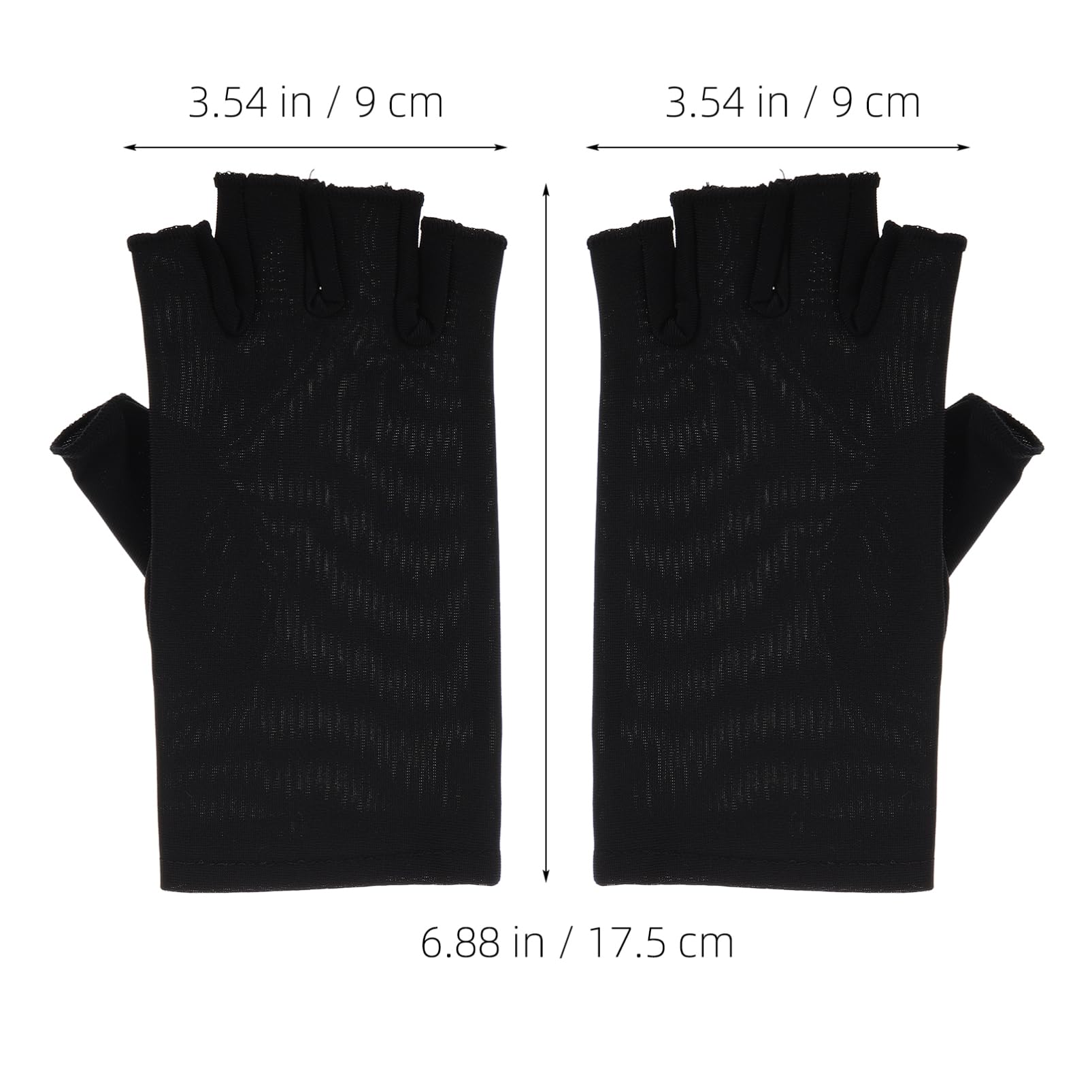 TOVINANNA Uv Blocking Gloves for Nail Art Uv Proof for Gel Nails Sun Protection Driving Gloves Half Finger Soft Breathable for Outdoor Activities