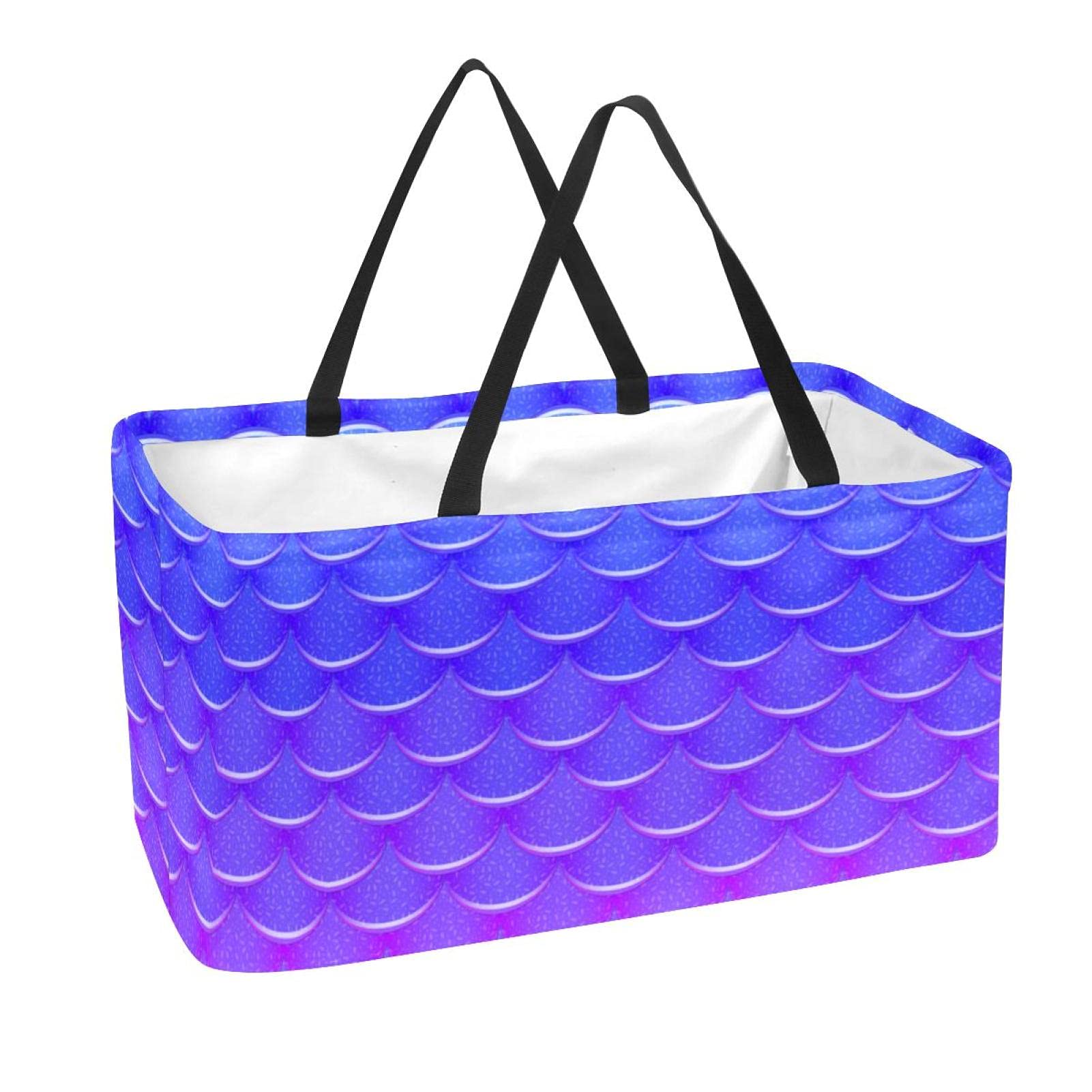 Panier de courses lavable et réutilisable grand volume motif sirène