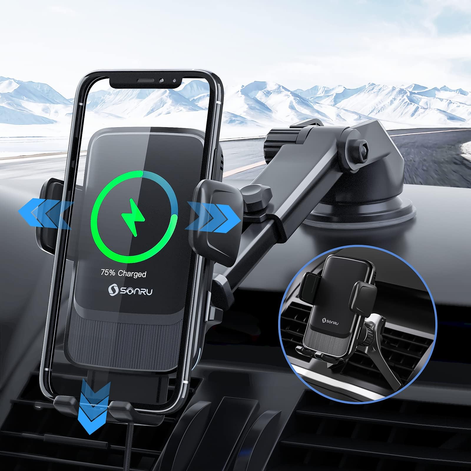 Verwunderlich Handyhalterung Auto Mit Ladefunktion Fotos