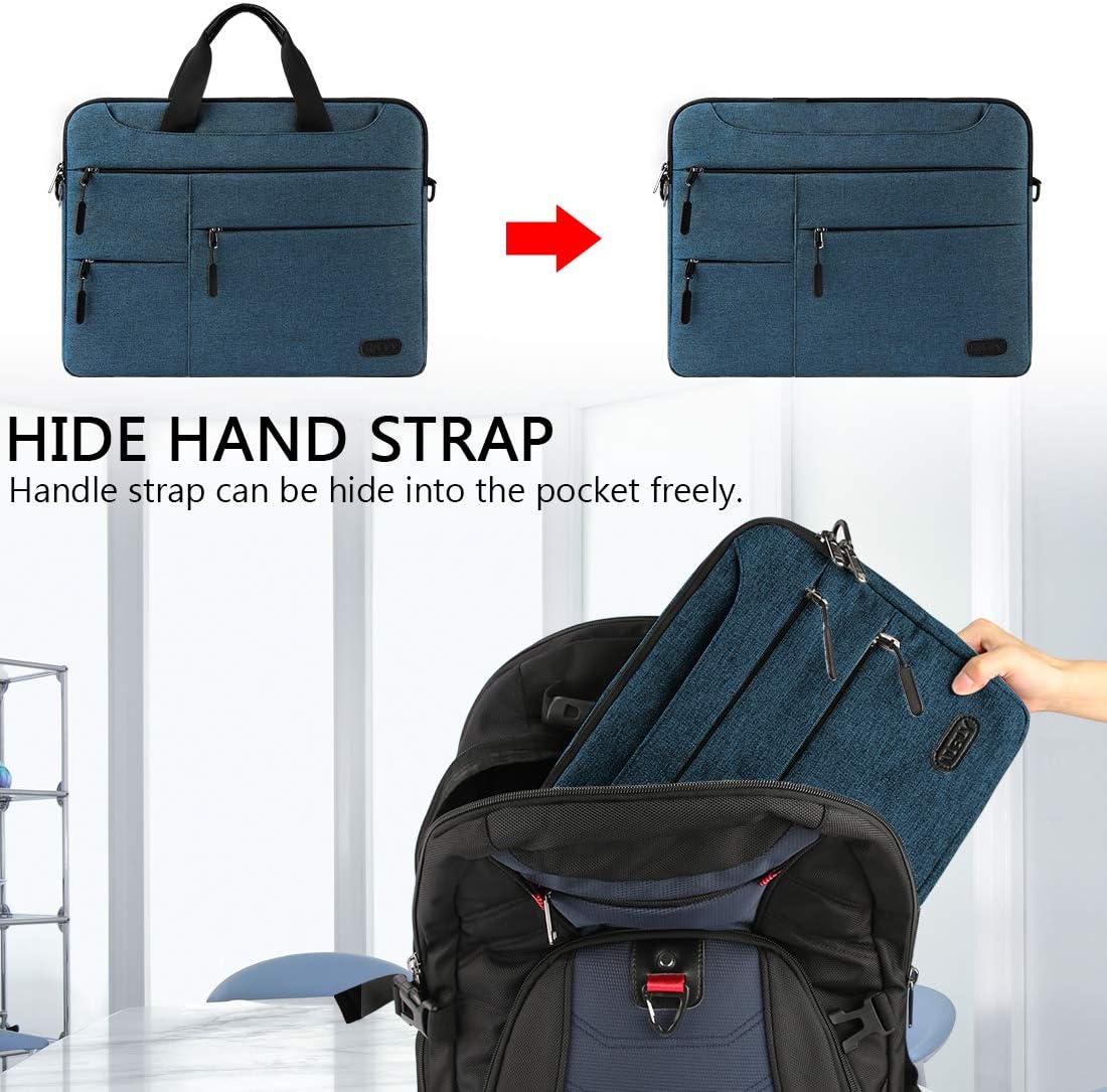 One-Day Sale: Up to 70% Off Laptop Bag for Men 15.6 inch Computer Sleeve Carrying Surface Laptop Case Water Repellent Briefcase Work Business Messenger Shoulder Bag Tablet Handle Case for Notebook Blue Amazon Crazy 🔥 Deals Laptop Bag for Men 15.6 inch Computer Sleeve Carrying Surface Laptop Case Water Repellent Briefcase Work Business Messenger Shoulder Bag Tablet Handle Case for Notebook Blue