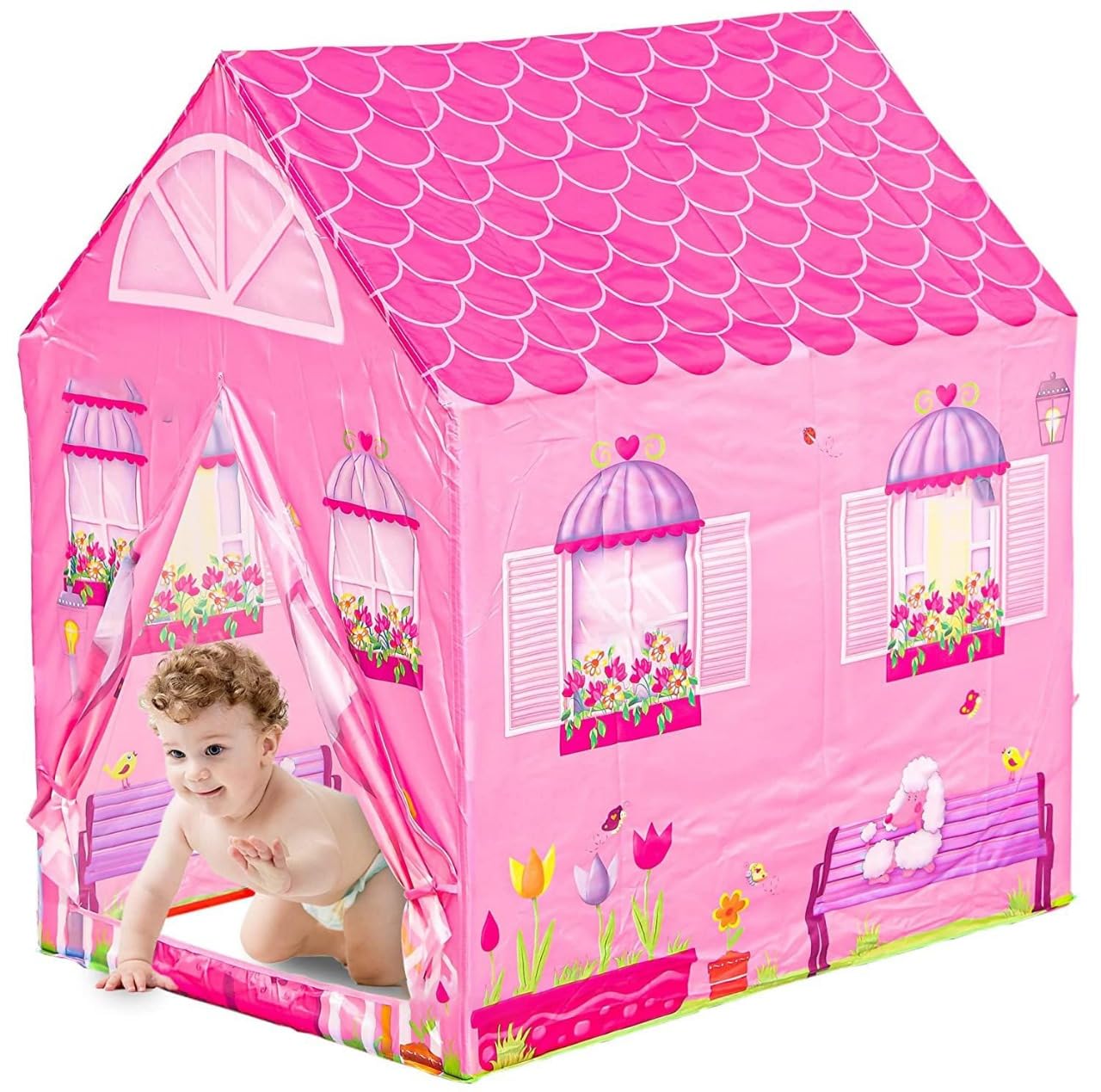 CloudTech® Play Tent House for Kids 5 Years and Above Big Size Play House for Girls and Boys, Pink (B0CCYPTMNZ) Amazon Price History, Amazon Price Tracker