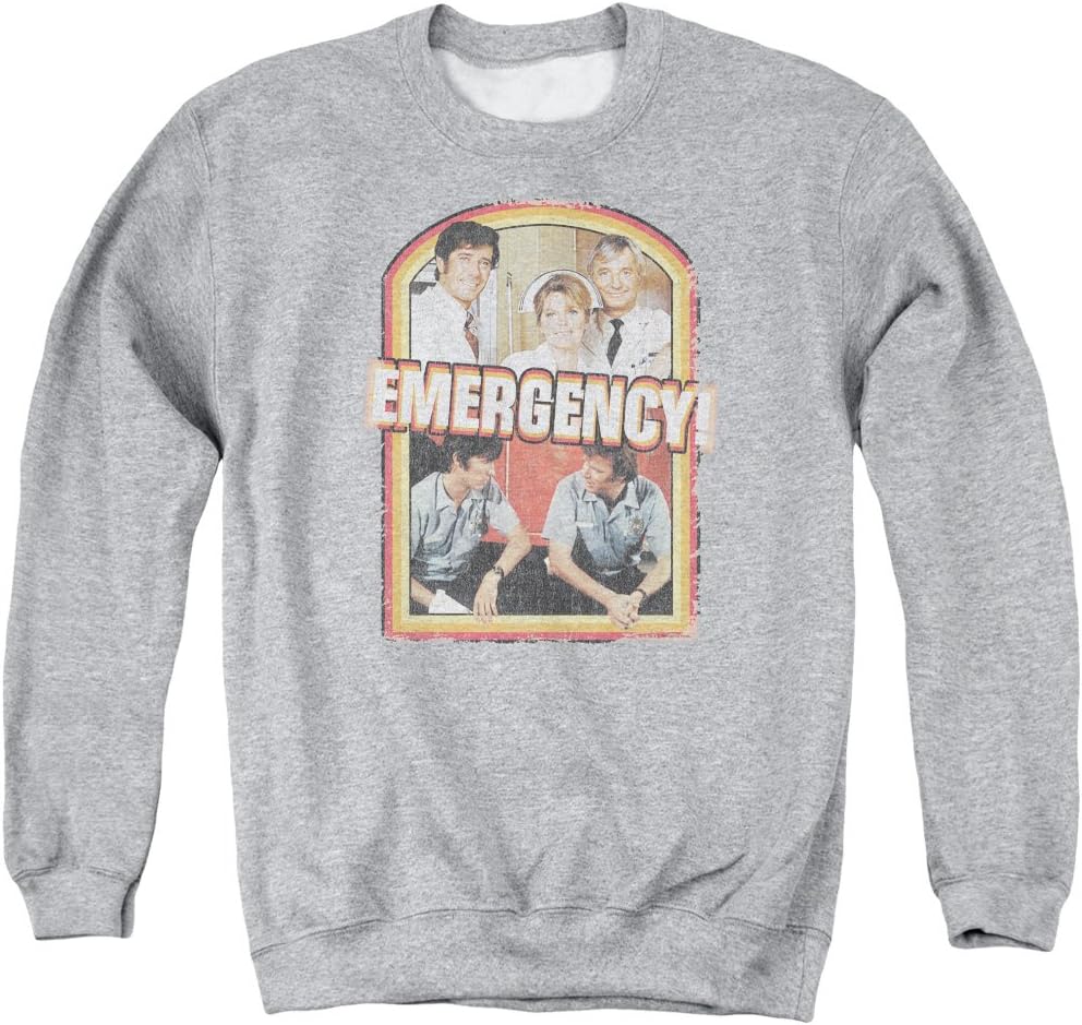 Emergency TV Show NBC Retro Cast Adult Crewneck Sweatshirt