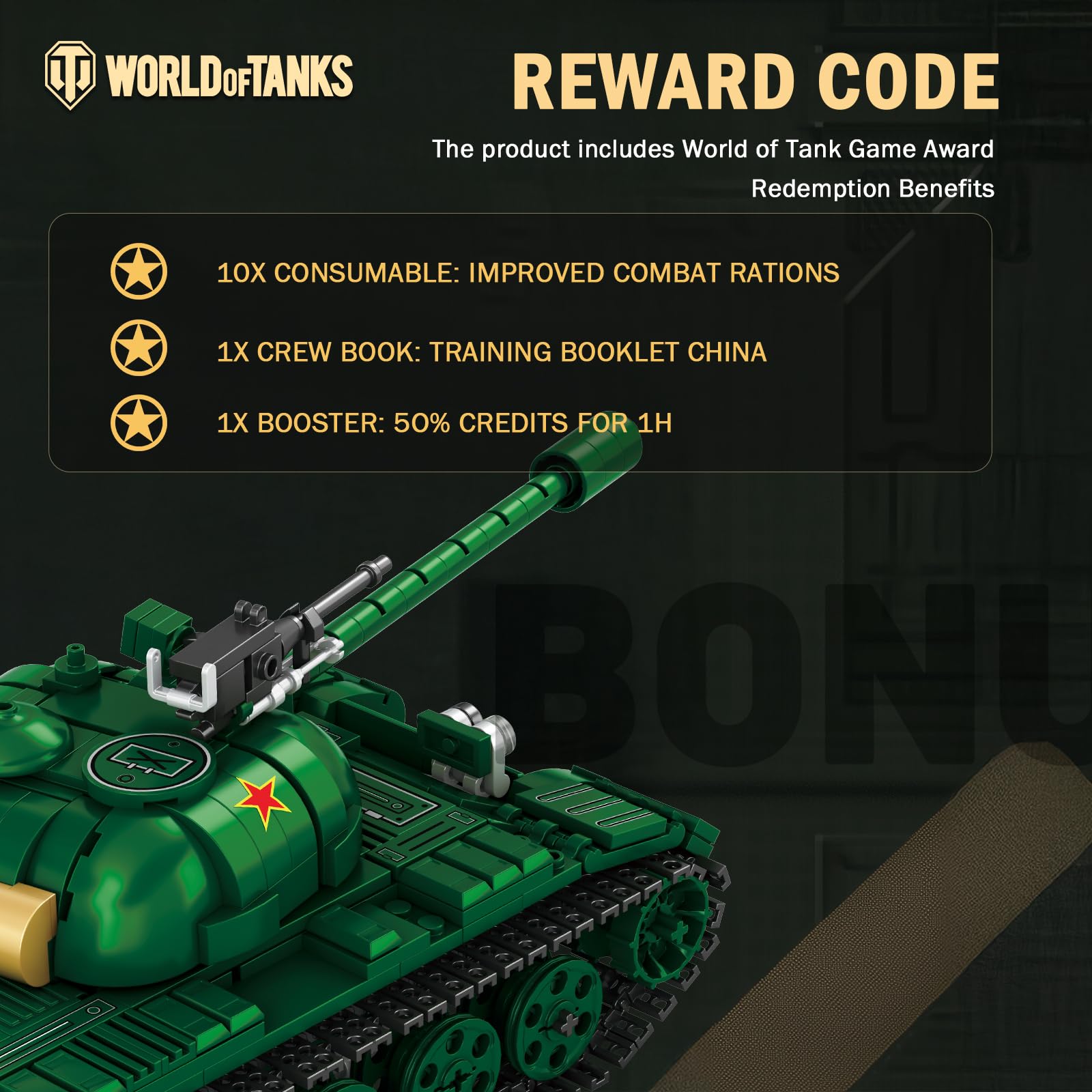 Reobrix TYPE-59 Tank Construction Kit 77035, 1:30 Scale Military