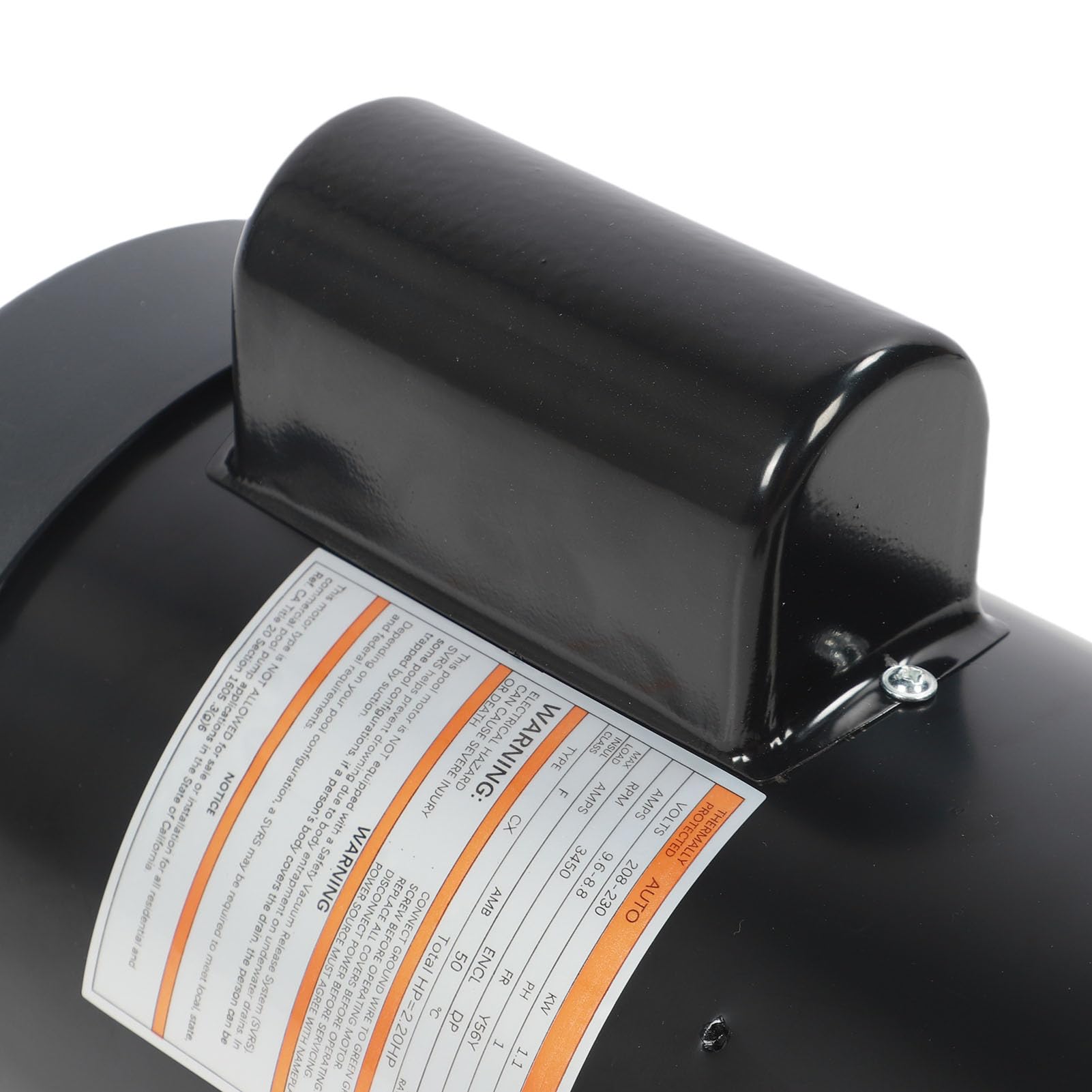 Gonetre Motor de Bomba de Piscina con Brida Cuadrada de 1,5 Caballos de Fuerza, Acero de Aleación de 3450 RPM con Protección contra Sobrecarga Térmica, para Piscina y Spa