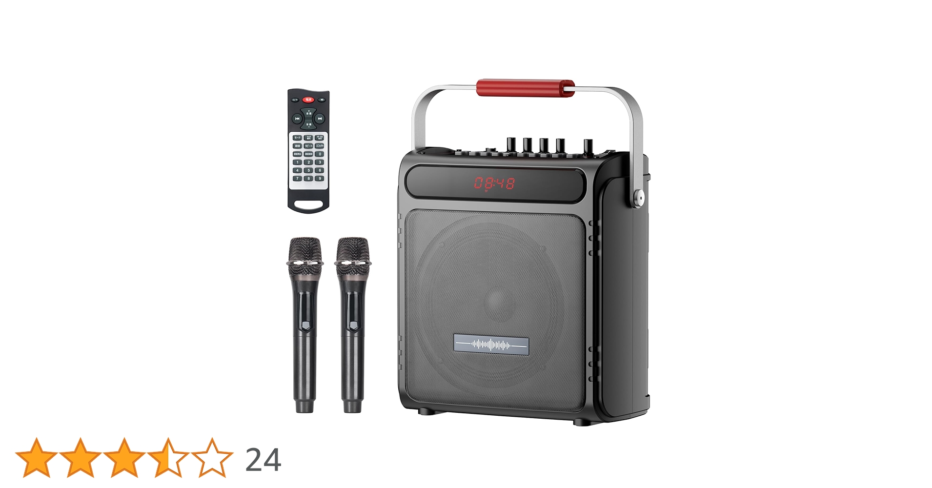 audio pro  v.2 スピーカーセット H 互換品】スピーカーセット 拡声器 ワイヤレスマイク2本 Bluetooth 5.0