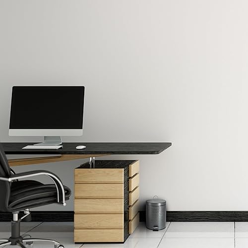 Miniatura 7 de Basurero de baño de 5 litros, 1.3 galones I para baño, de acero inoxidable, resistente al óxido, cubo de basura para dormitorio, bote de basura