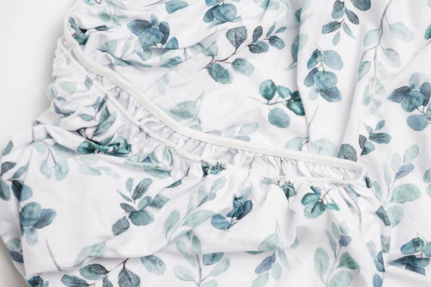 NODNAL CO. Bassinet Sheets 3 Pack Set 100% Oeko-TEX Cotton Baby Girl/Boy - Gender Neutral Leaves Floral Eucalyptus Greenery Cradle/Moses Basket Hourglass Oval Rectangle Mattress (3 Pack (All Styles))