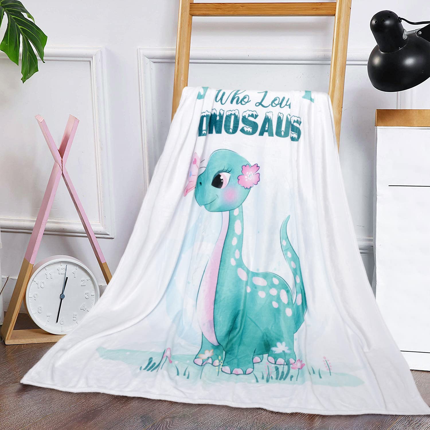Kuschelige Dinosaurier-Decke Für Mädchen – Superweich, Warm & Perfekt Als Geschenk | 152 X 127 Cm