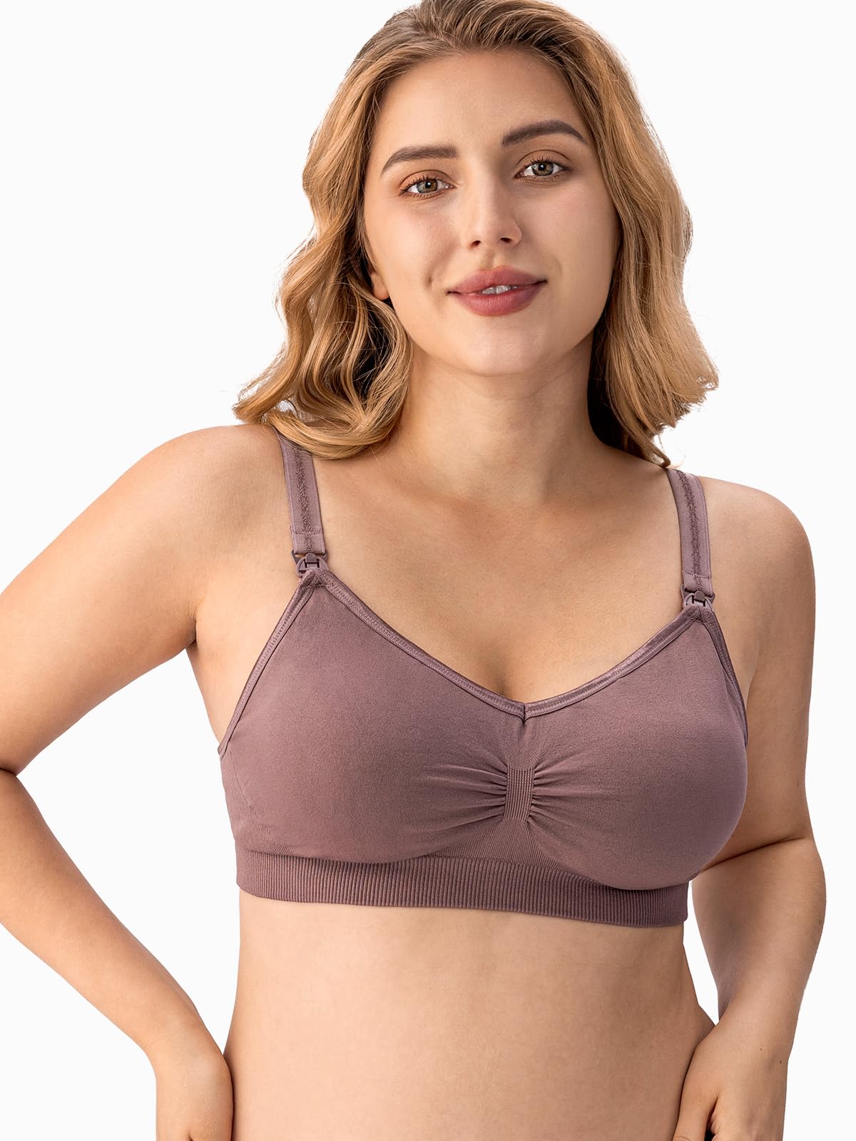 HBselect 5 Pcs Soutien-Gorge d'allaitement Maternité Soutien-Gorge d'allaitement sans Couture - 3