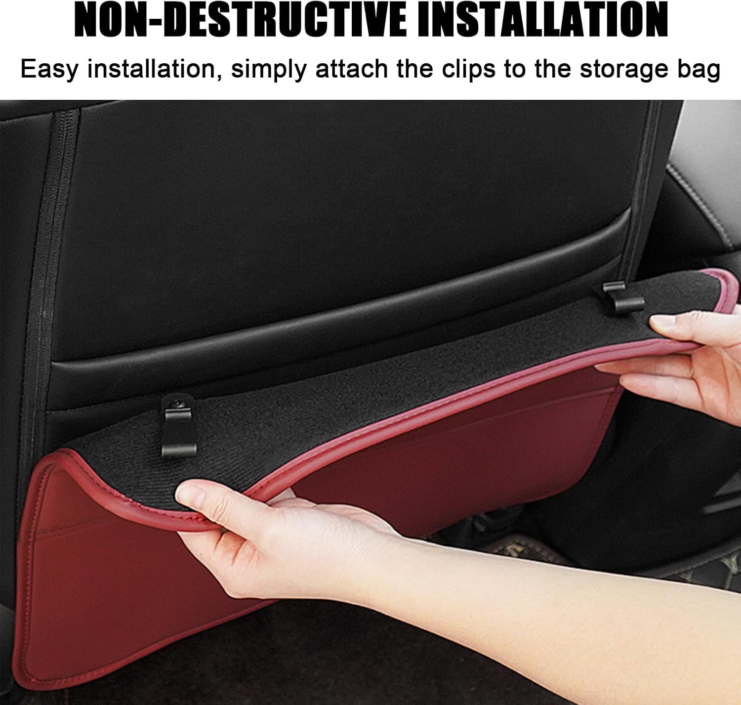 2 Pack Kick Mats Back Seat Protector for Mercedes Benz AMG GLE SUV/Coupe 400d 450 500 580/GLE 53 63 63S Car Seat Protector Multifunctional Back Seat Cover with Pockets,Beige
