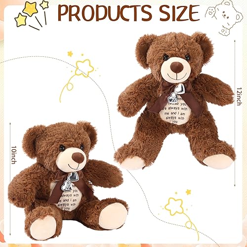 Miniatura 9 de Silipull Oso de peluche de 12 pulgadas para el día de San Valentín con grabadora de voz, módulo de grabadora de sonido de voz de 30 segundos, oso de