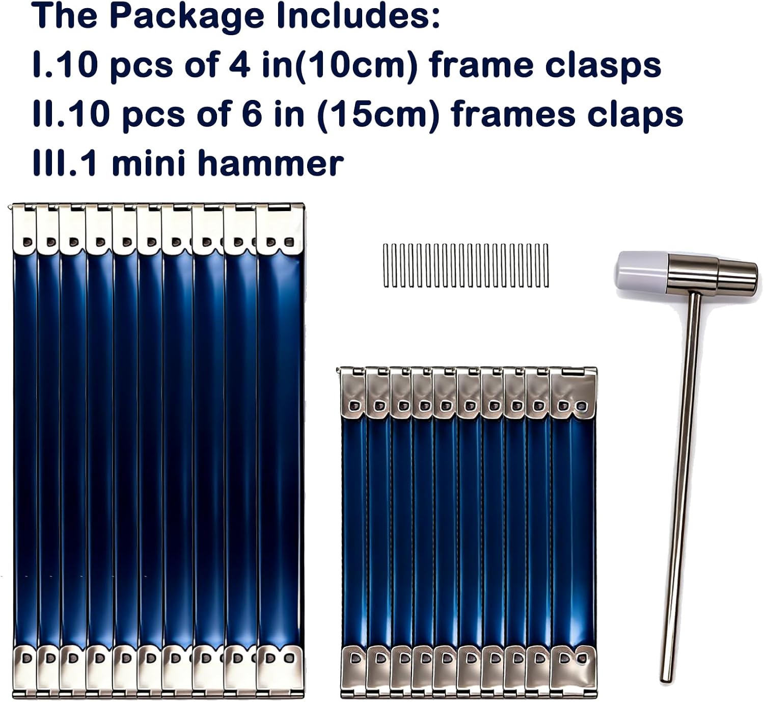 20Pack 2 Sizes 4 in and 5.9 in Metal Internal Flex Frame Kiss Clasp,Purse Frame Coin Handbag Coin Purse Handmade Wallet DIY Craft