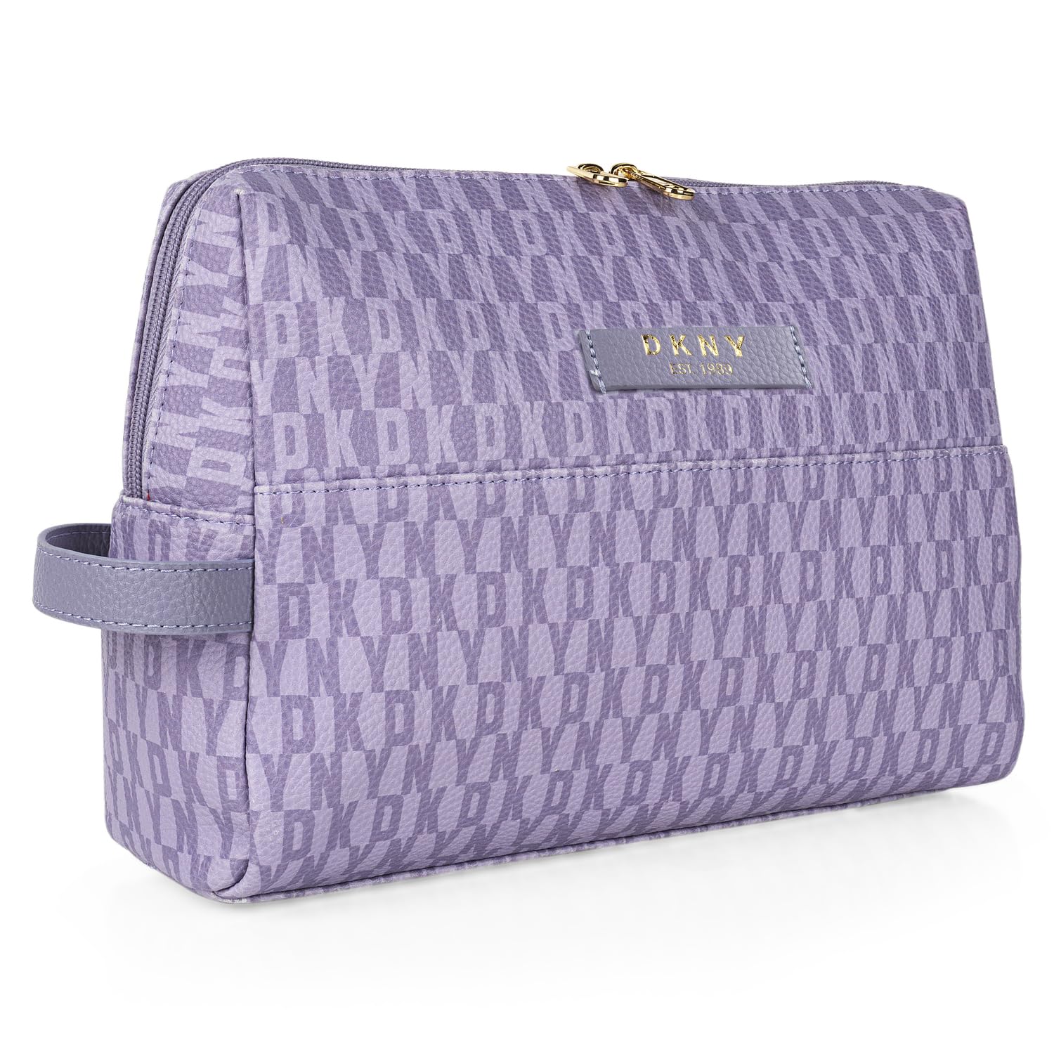 DKNY Neceser Mujer. Neceser Maquillaje Organizador. Bolsa Aseo Mujer. Neceser Viaje - Neceser Grande. Neceser Mujer Maquillaje. Bolsa Maquillaje. DK00730, Violet/Ash Combo