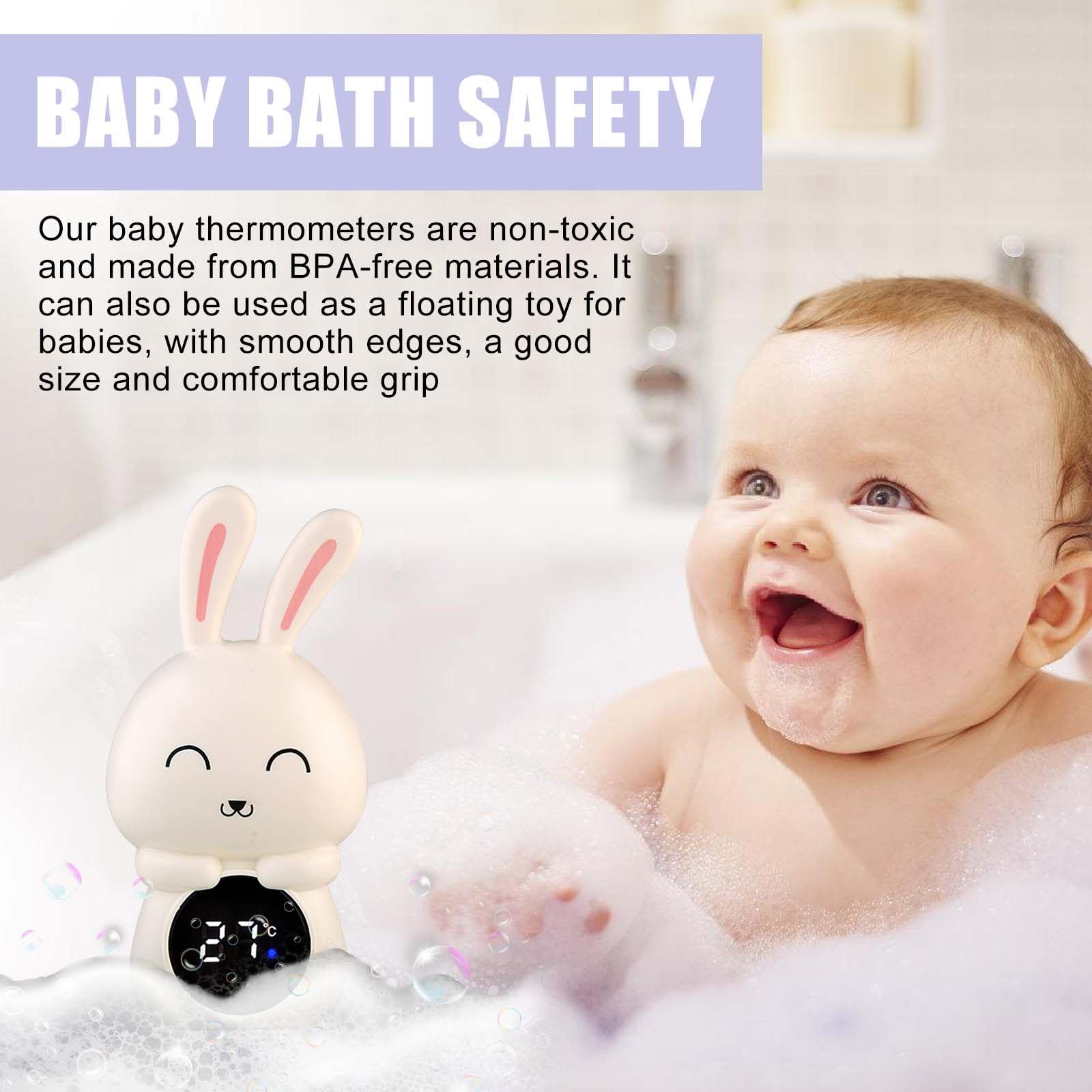 Thermomètre De Bain Numérique Bébé - Crabe Avec Alerte LED Et Changement De Couleur