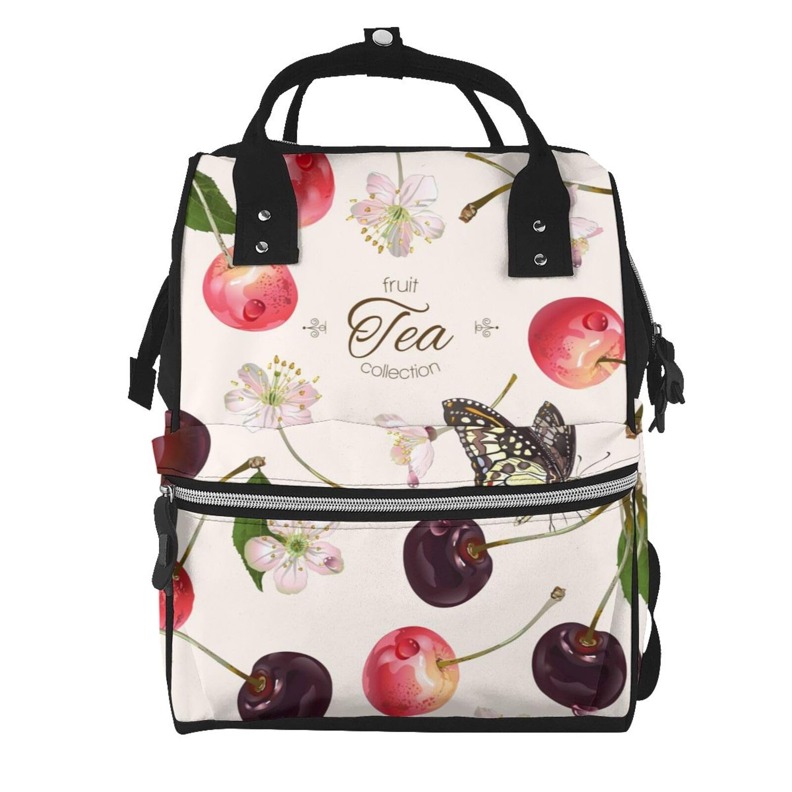 Sac ordinateur portable cerises multipoche et grand volume - 7