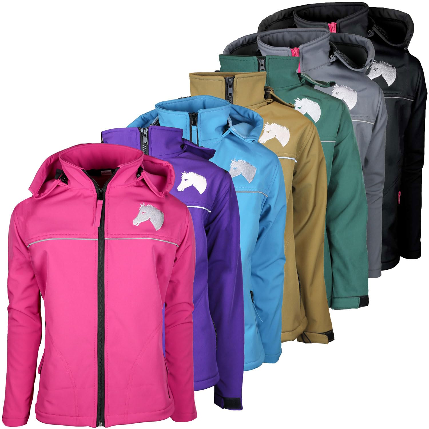 Giacca da equitazione in softshell, per bambini