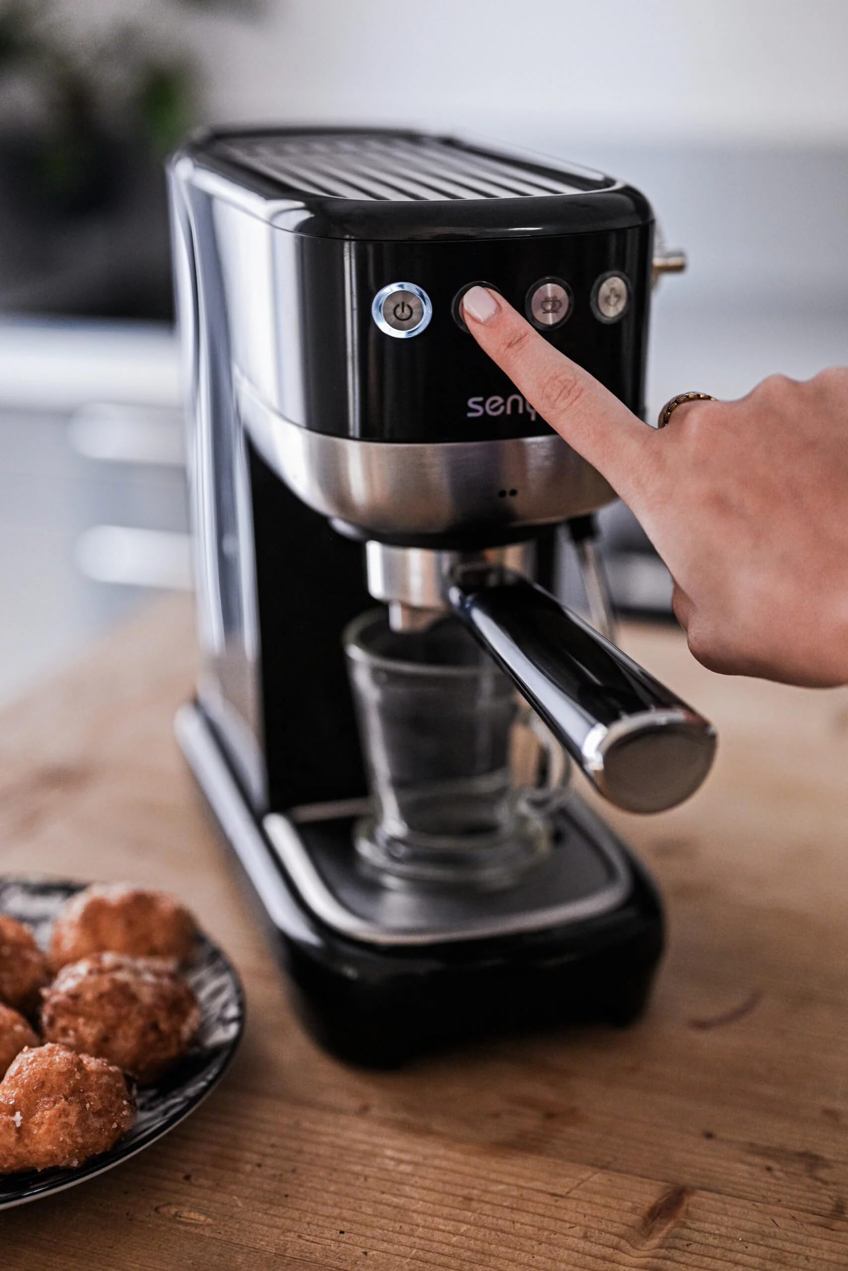 Senya Macchina Da Caffè Tasty Coffee 20 Bar, Caffettiera Espresso E Cappuccino 1300w Thermoblock Montalatte Spegnimento Automatico 90751487