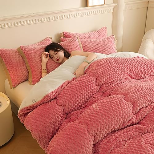 Miniatura 3 de Edredón cálido de invierno, edredón esponjoso de cachemira de cordero, mantas de invierno gruesas y cálidas, edredón suave transpirable para ropa de