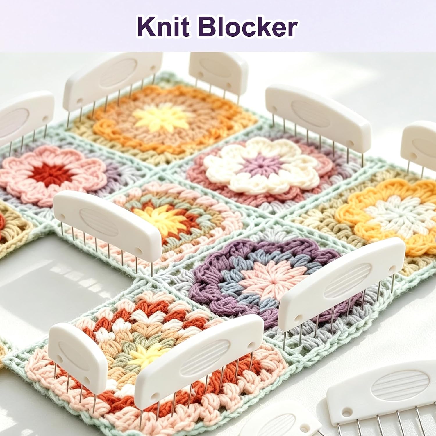 120PCS Knit Blocking Pins Kit, Knit Blockers, Knitting Block Tool