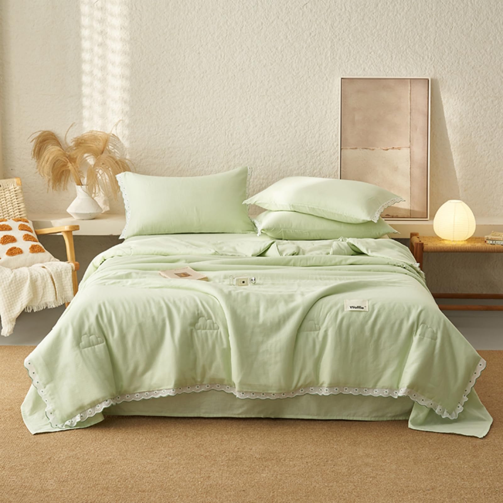 Odot Edredón Sin Funda 2.5 TOG Single A King (Verde,200x230cm)