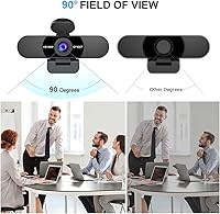 Vista 7 de EMEET Cámara web 1080P con micrófono C960 Nova 96 FOV Cámara web gran angular 2 micrófonos Webcam con cubierta de privacidad Plug & Play Cámara web
