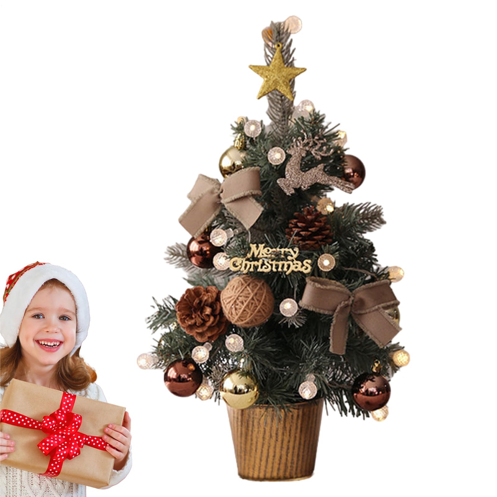 Mini árbol de Navidad – Festivo portátil, Pino Festivo Artificial
