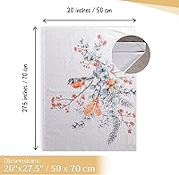 Vista 4 de Maison d' Hermine - Juego de 3 toallas cocina 100 % algodón, suaves, paños multiusos de barra y platos para regalar, cenas, fiestas bufé