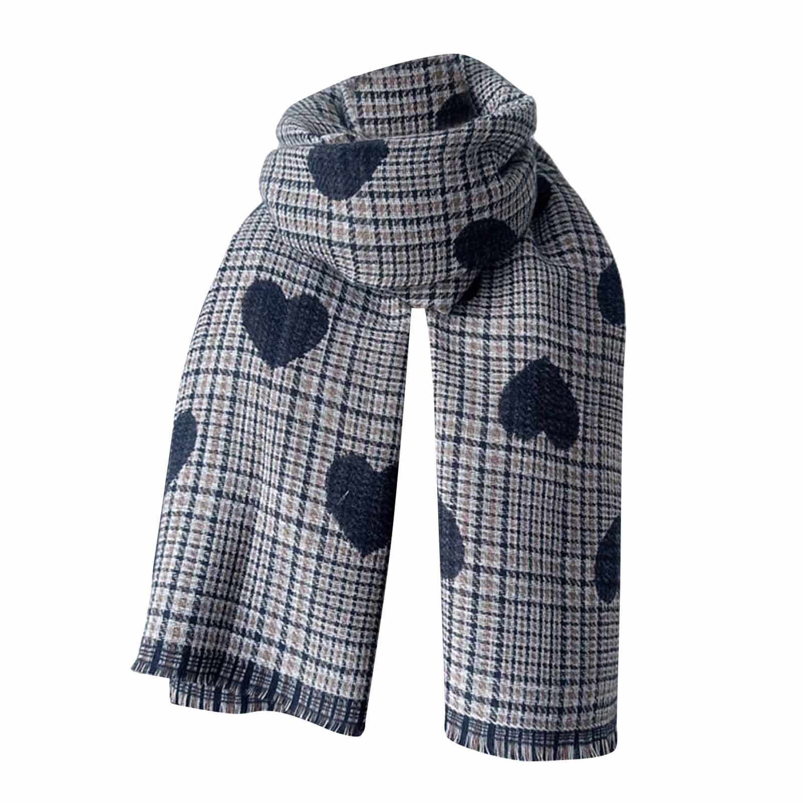 Sciarpa da donna Grande scialle di lana nera Foulard grande di cashmere caldo Stola morbida Elegante sciarpa di pashmina leggera invernale (Nero Taglia unica)