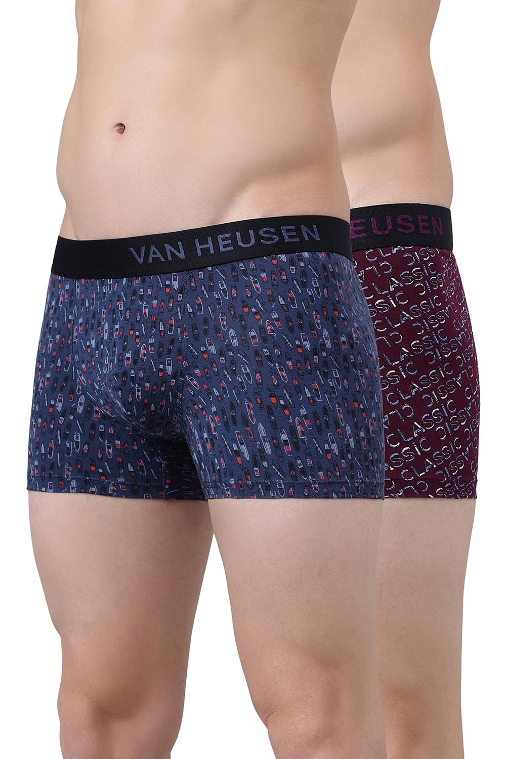 van heusen Men’s Cotton Trunks – Pack of 2 | Contoured pouch for support | Antibacterial Briefs | Sweat Absorbant | Moistue Wicking | Breathable Everyday Underwear | Long Lasting Color| Printed Colors | Style 10047-picture-18