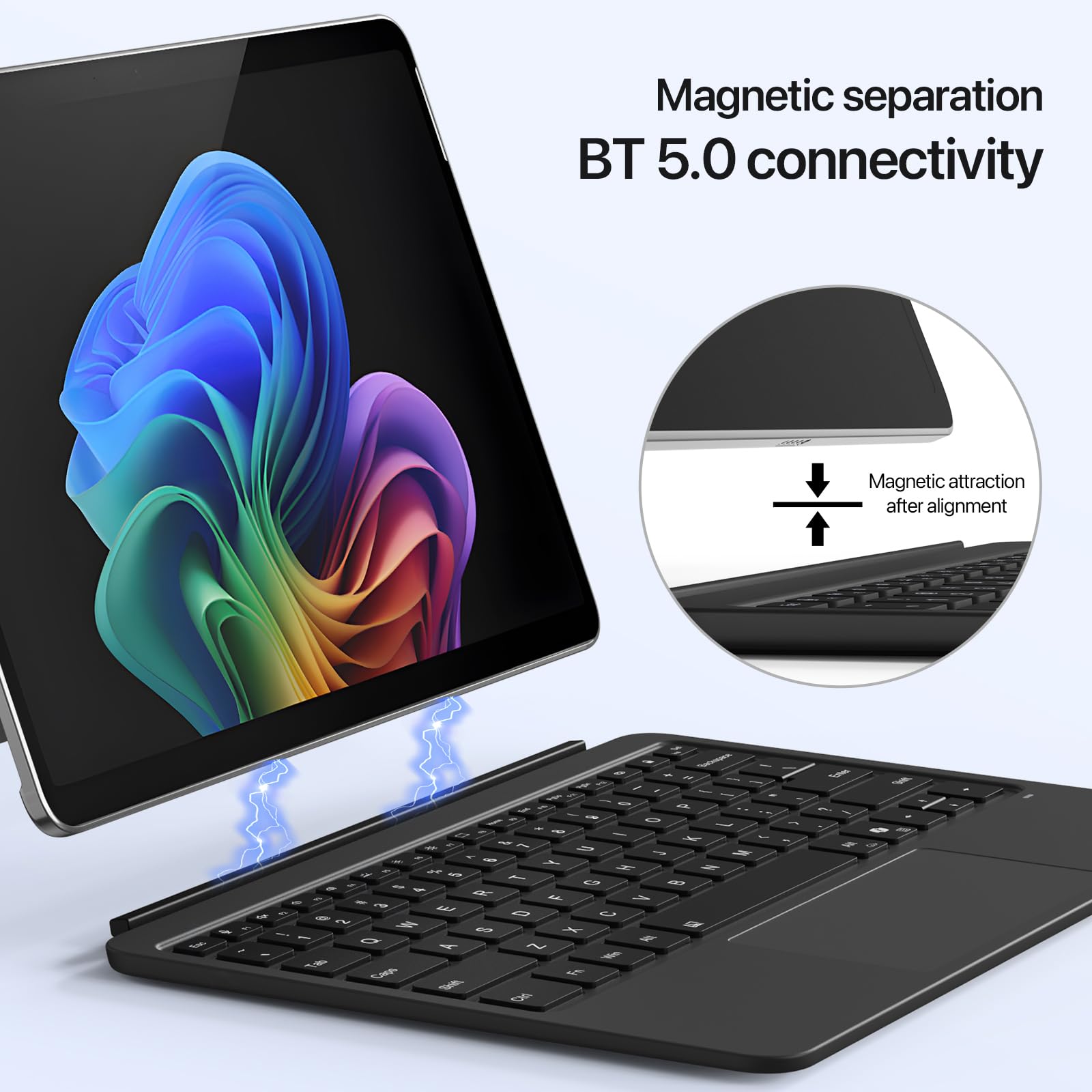 Amazon.co.jp: Surface Pro 12インチ用の キーボード 7色バックライト