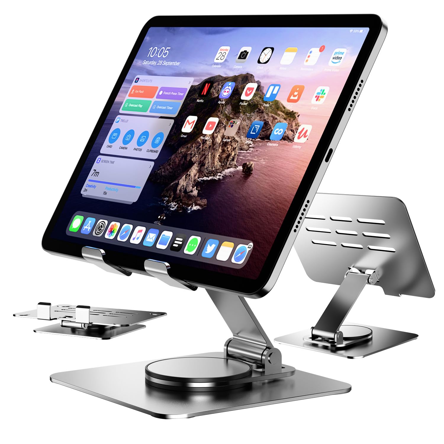 Amazon.co.jp: 【2025新登場・360°回転・折り畳み式】 タブレット