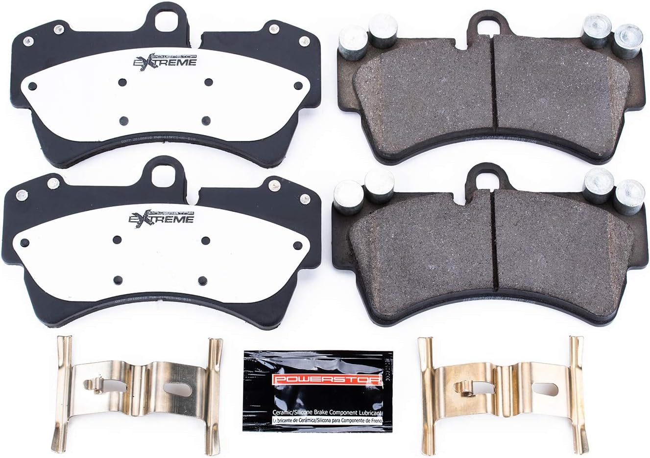 Power Stop Z26-977 Front Z26 Carbon Fiber-Ceramic Brake Pads with Hardware For Audi Q7 2007-2015, Porsche Cayenne 2003-2006, Porsche Cayenne 2008-2010, VWTouareg 2004-2010 [Model Specific]