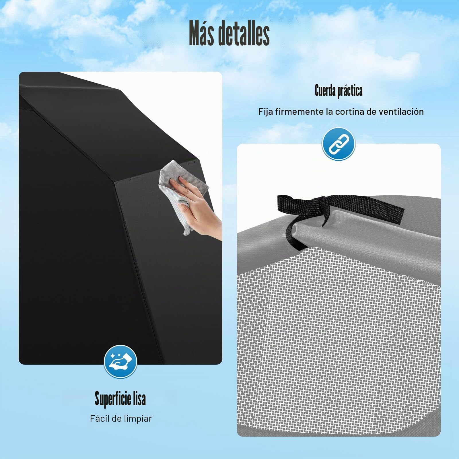 Fundas para moto, 270 x 105 x 155 cm, lona de protección de color 600D, tela Oxford, cubierta para moto, garaje o garaje, protección UV, resistente al agua