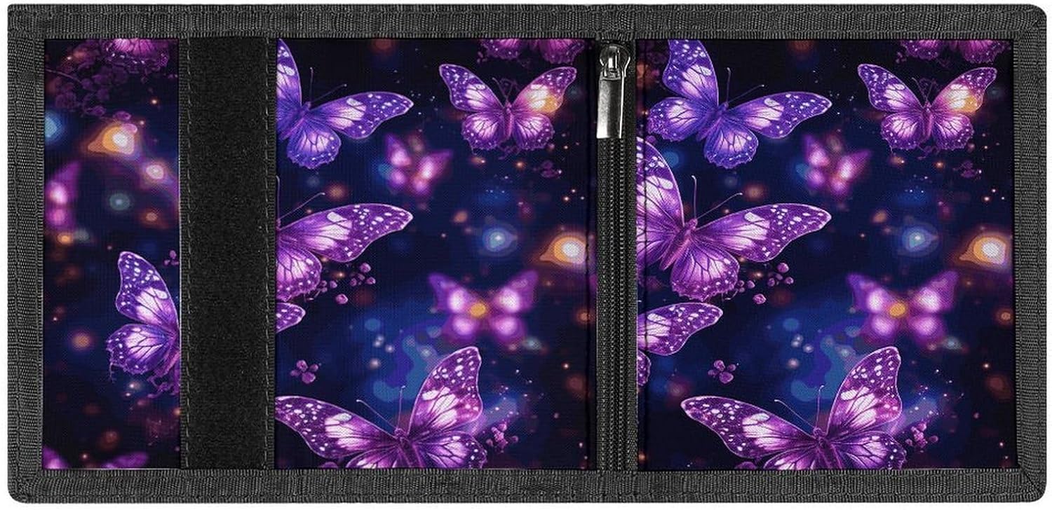 Stylish Trifold Wallet Slim Minimalist Front Pocket Cards Purse image 4