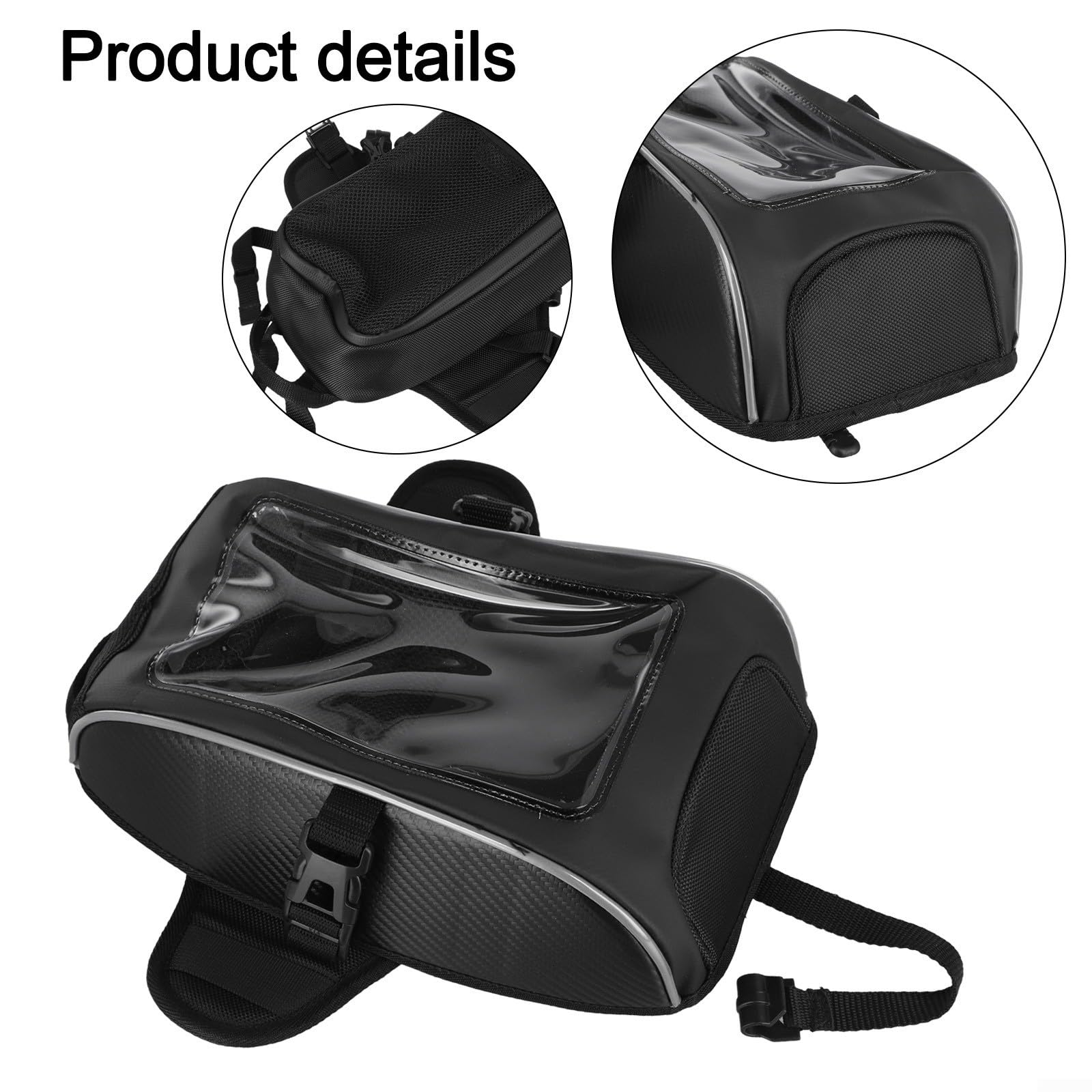Halter Tanktasche für Can-Am für Ryker 600 900 Rally 2019-2023 Wasserabweisende Handy-Aufbewahrungstasche, 3L Kapazität, Touchscreen