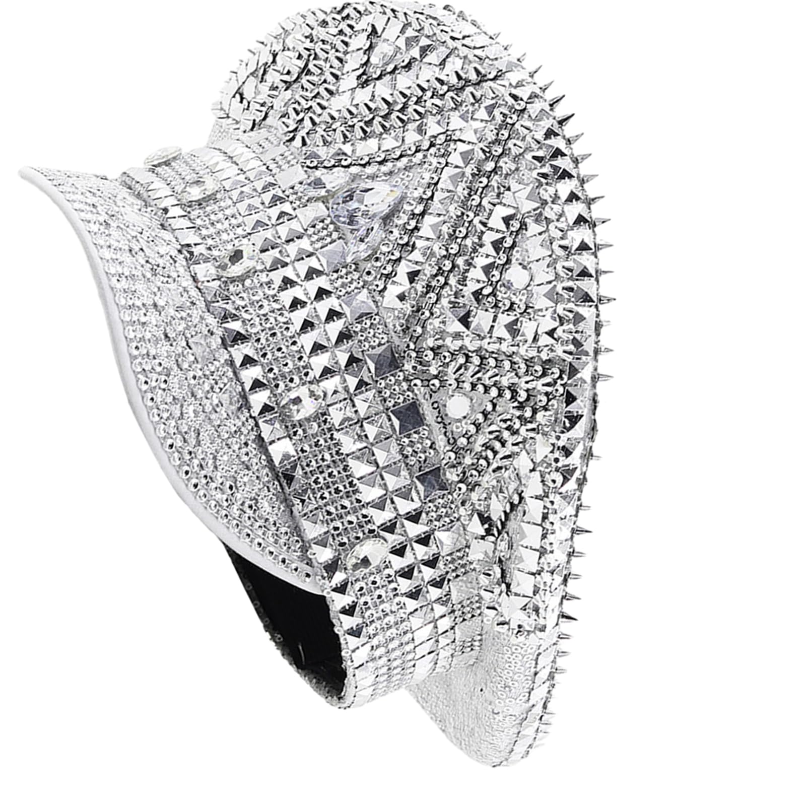 Bejeweled, cappello da capitano con strass, per feste di addio al nubilato, versatile, per feste