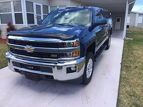 Miniatura 8 de Rejilla de acero inoxidable y pintura electrostática negra para insertar en defensa de 2015+ Chevy Silverado 25003500HD Edición "Z-71"