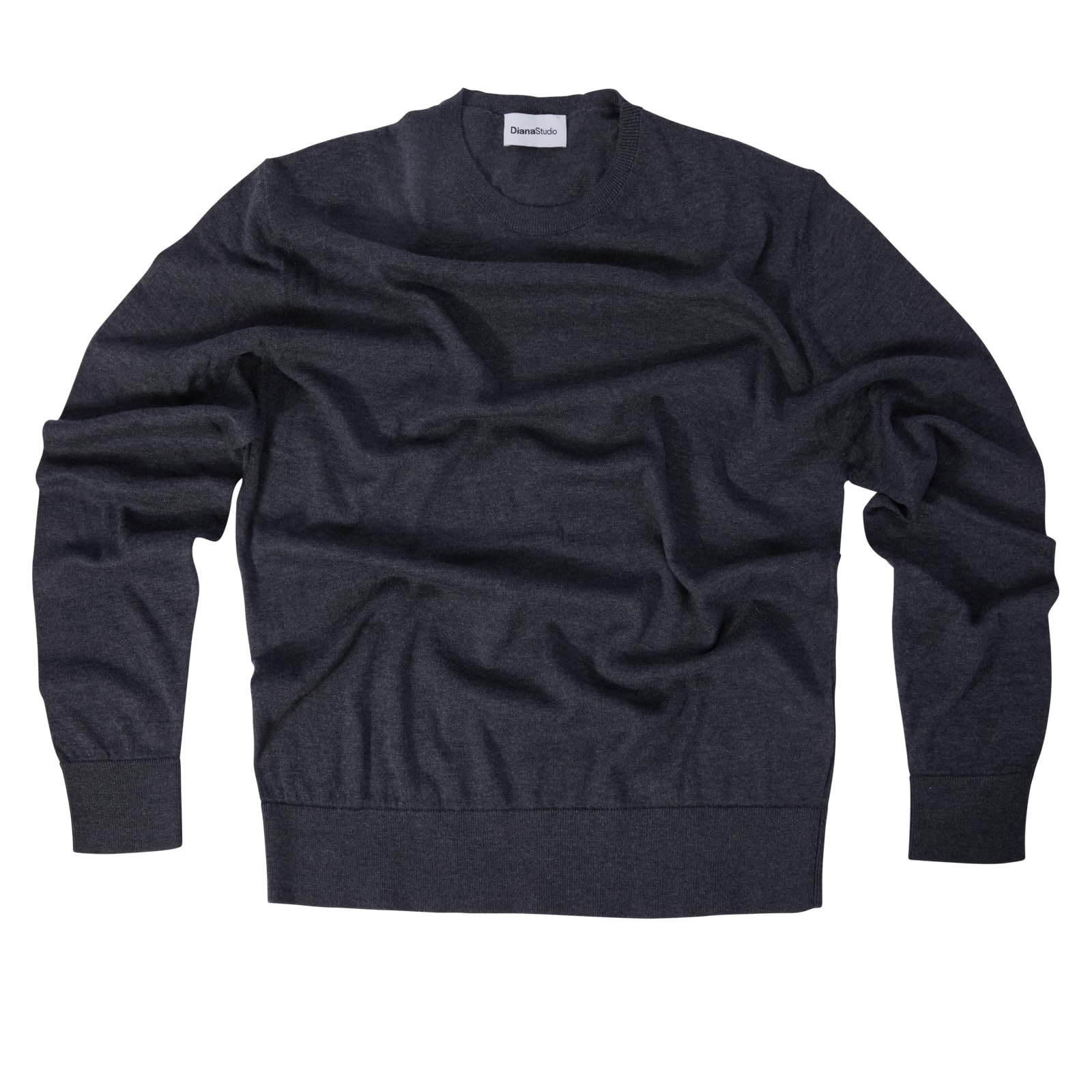 Diana Studio - Girocollo in Lana Merino Extrafine e Cotone Organico, Uomo, Maniche Lunghe, Casual Fit