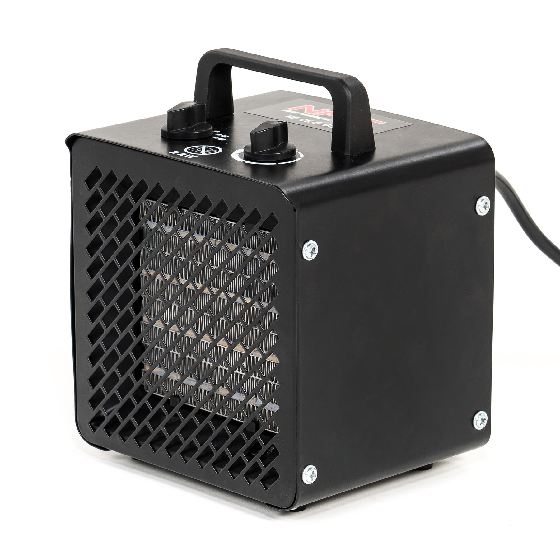 NAC Calefactor Ceramico Electrico 2000W - Calentador Electrico con 3 Niveles de Calefacción - Calefactor Portatil Industrial con Termostato, Cañon de Calor - Heater Electric para Garaje Taller Obra