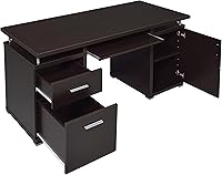 Vista 4 de Escritorio para computadora, Madera, Marrón