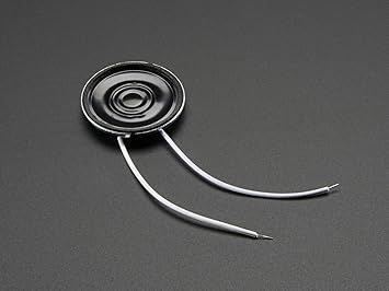 Adafruit Mini Metal Speaker w/Wires - 8 ohm 0.5W [ADA1890]