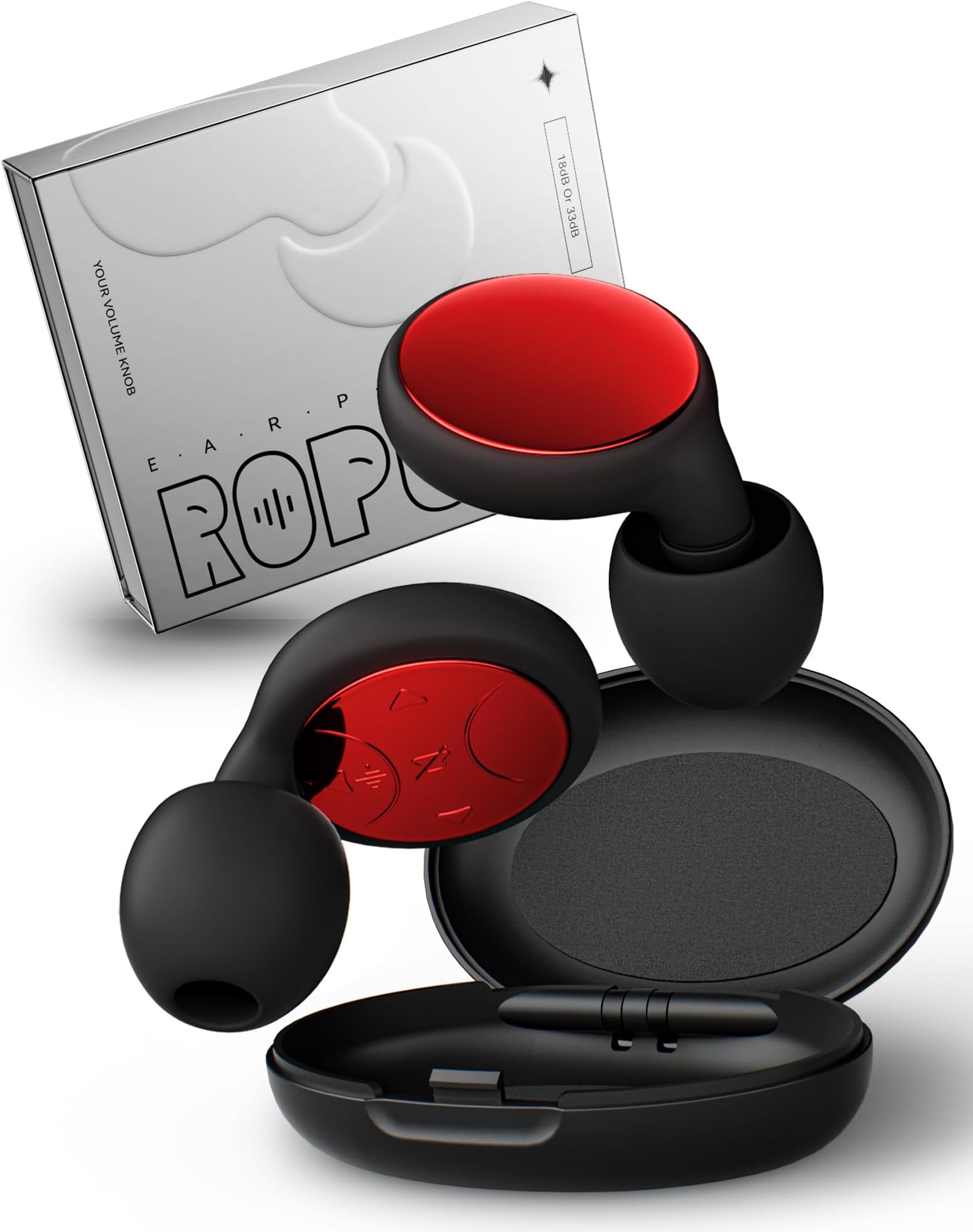 ROPONE Concert Ear Plugs 18dB/33dB High Fidelity Pro