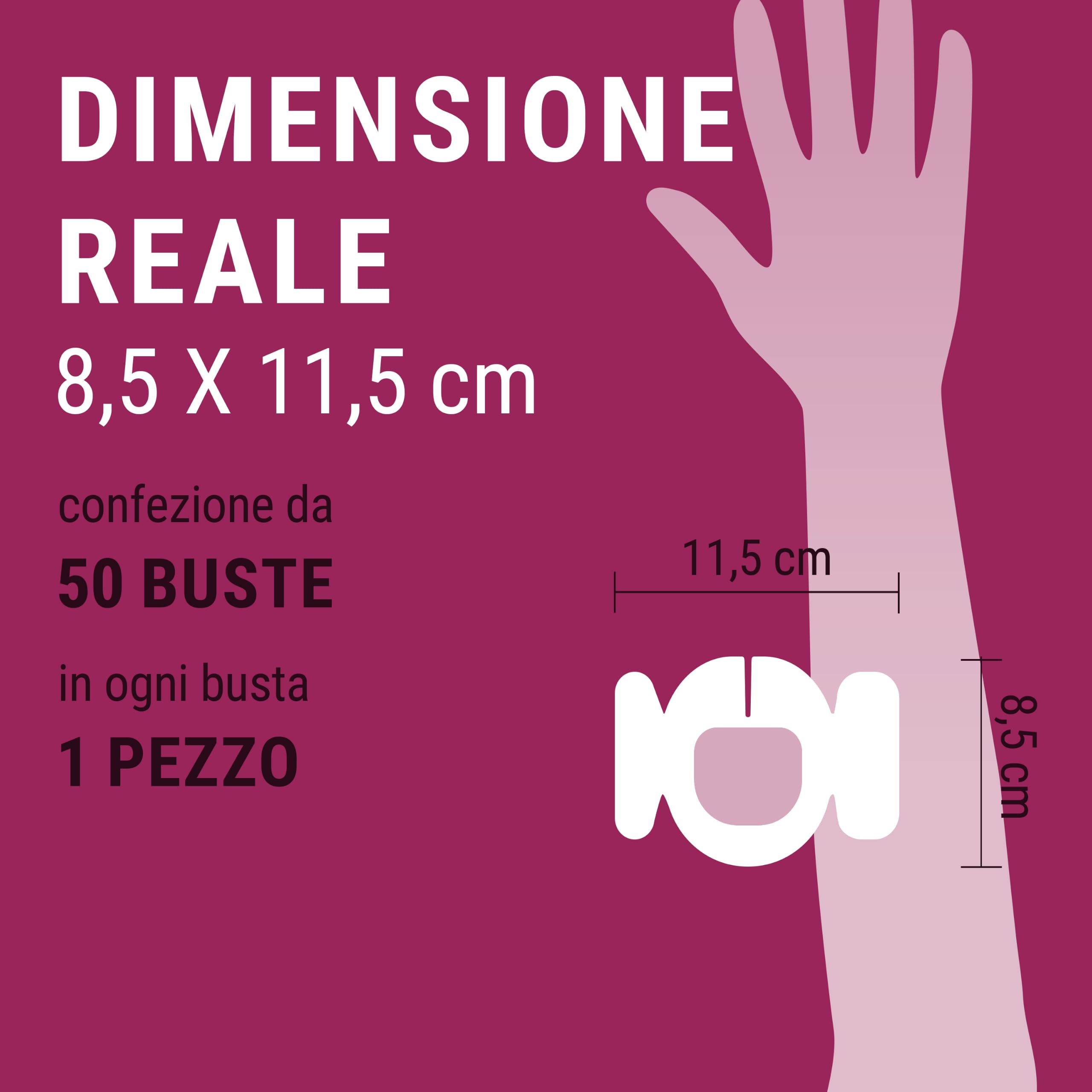 TOUCHMED Medicazione Adesiva Sterile in Poliuretano di Fissaggio Cannula e Catetere - Rinforzata in TNT con Alette - IV Dressing - 8,5x11,5 cm - Monouso - Confezione da 50 Buste