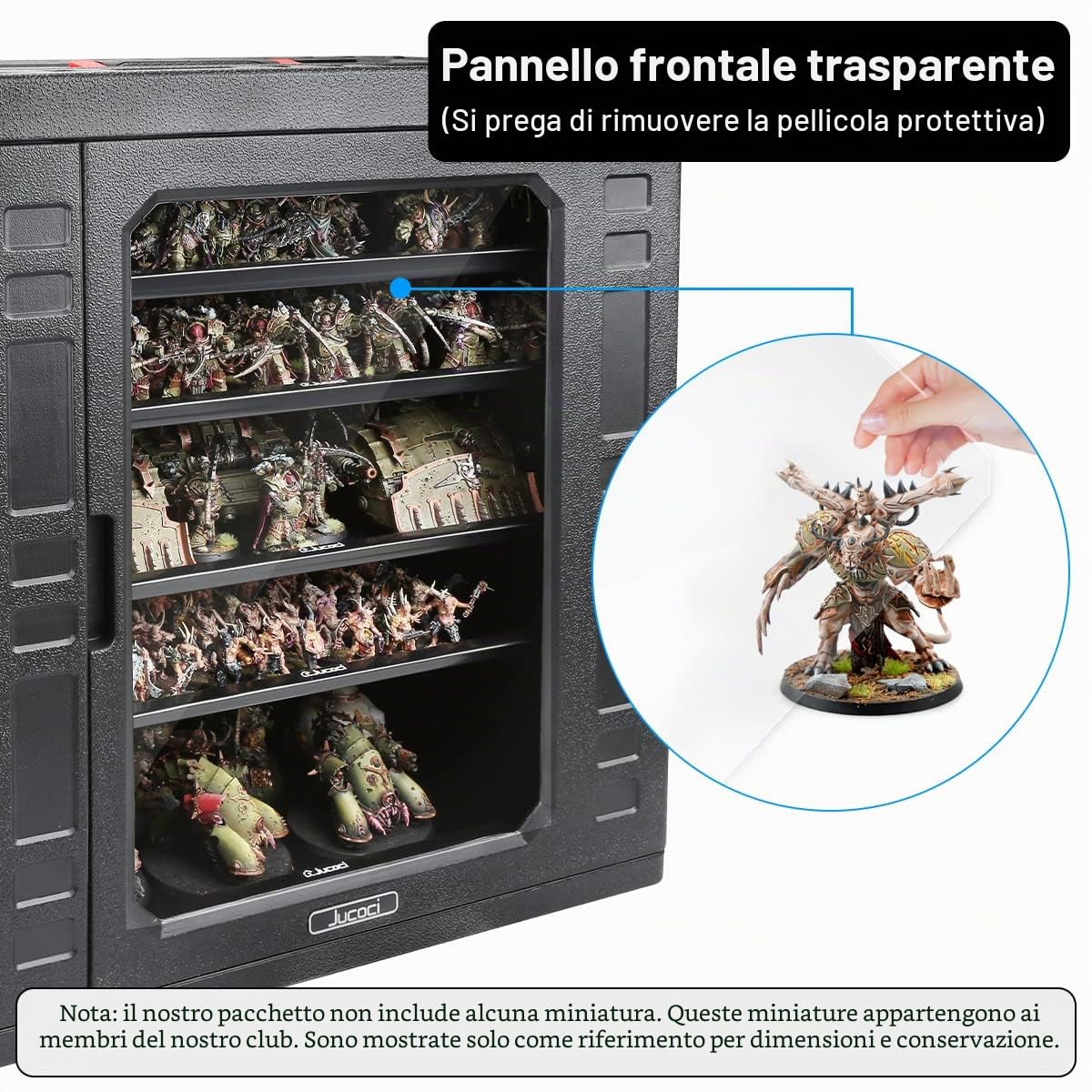 Jucoci Custodia per miniature Custodia per il trasporto di miniature (formato grande)