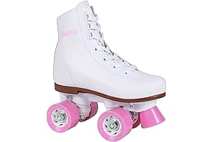 Chicago Skates Girls Rink Roller Skates - White Youth Quad Skates Size 2